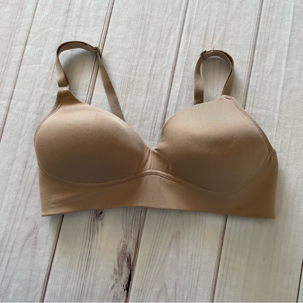 Warners All You Need T Shirt Bra Women’s 34C Tan Wireless Lightly Lined Comfort - Picture 4 of 11